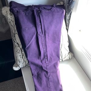Gloria Vanderbilt Amanda purple jeans